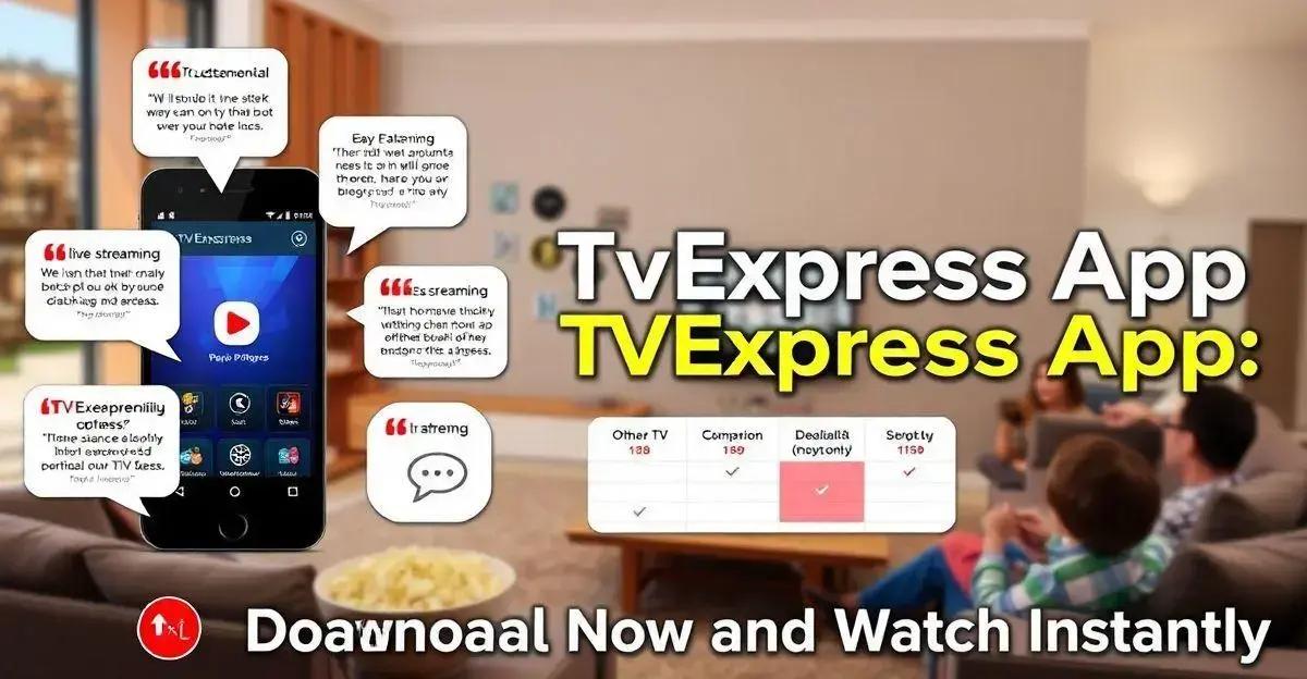 Depoimentos de usuários do tvexpress app