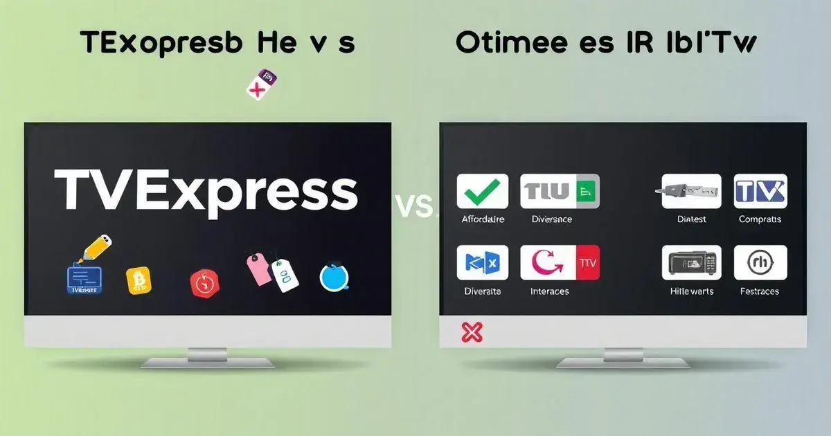 TVExpress vs Outros IPTV: Compare e Decida Hoje